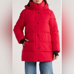 Water Resistant Hooded Puffer Jacket